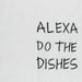 Alexa Do The Dishes Embroidered Cotton Tea Towel-Tea towels-House of Ekam