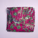 Dark Pink Jungle Safari Hand Screenprinted Cotton Fabric-fabric-House of Ekam
