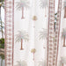 Date Palm Blockprint Cotton Curtain-Curtains-House of Ekam