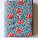 Eclectic Blue Lotus Buti Blockprint Cotton Fabric-fabric-House of Ekam