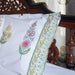 Guldasta Cypress Poppy Blockprint Handstitch PK Queen Size Quilt Set-Quilt sets-House of Ekam