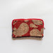 Indian Red Paisley Blockprinted Wallet-Wallets-House of Ekam