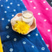 Indigo Bandhani Tie Dye Cotton Fabric-fabric-House of Ekam