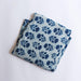 Indigo Dabu Marigold Blockprint Cotton Fabric-fabric-House of Ekam