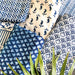 Indigo Multi Blockprint Fabric-fabric-House of Ekam