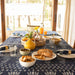 Indigo Patchwork Floral Table Cloth-Table Runners-House of Ekam