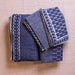 Indigo Patchwork Kantha Stitch Quilt Set-Quilt sets-House of Ekam