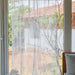 Kota Doria Lilac Blockprint Sheer Curtain-Curtains-House of Ekam