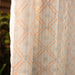 Lurex Bandhani Blockprint Sheer Curtain-Curtains-House of Ekam