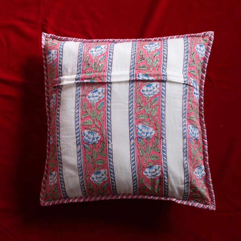 Multi Buti Pique Cushion Cover-Cushion Covers-House of Ekam
