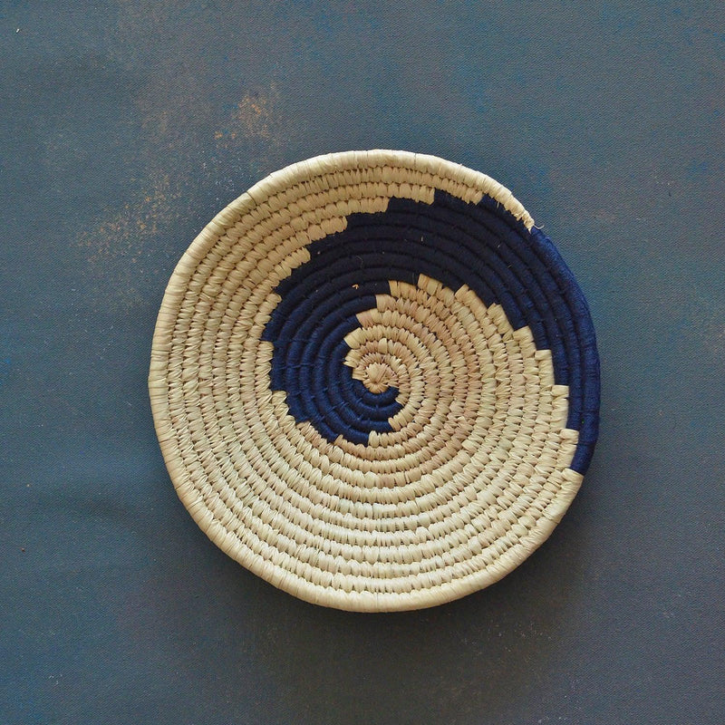 Nila Abstract Sabai Seagrass Handwoven Grass Basket-Sabai baskets-House of Ekam