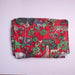 Red Jungle Safari Hand Screenprinted Cotton Fabric-fabric-House of Ekam