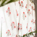 Red Poppy Blockprint Sheer Curtain-Curtains-House of Ekam