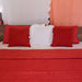 Rust Solid Kantha Stitch Bedcover/Quilt Set-Quilt sets-House of Ekam