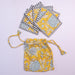 Sunshine Yellow Fabric Coaster Set of 6-Coasters-House of Ekam