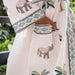 Tropical Elephant and Palm Bathrobe-Bath robes-House of Ekam