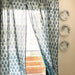White Twig Indigo Semi Sheer Curtain-Curtains-House of Ekam