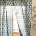 White Twig Indigo Semi Sheer Curtain-Curtains-House of Ekam