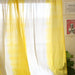 Yellow Ombre Dip Dye Sheer Curtain-Curtains-House of Ekam
