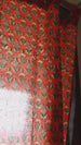 Udaipur Buti Orange Floral Curtains